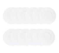 Maxi lot de 12 assiettes à desserts Zen 23 cm - Trend'up - Blanc - Porcelaine Blanc G