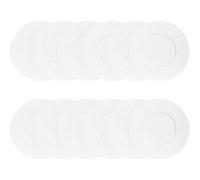 Maxi lot de 12 assiettes plates Zen 27 cm - Trend'up - Blanc - Porcelaine Blanc G