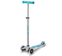 Maxi micro Deluxe Flux LED Trottinette pour enfants à partir de 5 ans Avec roues LED Plateau transparent
