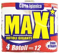 Maxi - Papier toilette, Pure Ouate de cellulose, 2 plis - 4 rouleaux