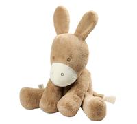 Maxi peluche âne caramel longs poils 60 cm