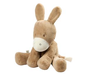 Maxi peluche âne caramel longs poils 60 cm