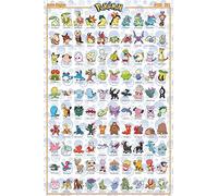 Maxi poster plastifié Pokémon Johto Pokémon