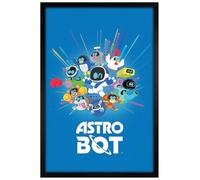 Maxi poster Playstation Astro Bot (Friends) - Cadre en bois noir