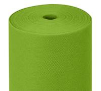 MAXI PRODUCTS - Chemin de table TNT prédécoupé 30 cm - 0,4 x 12 m - Vert citron - Tissu non tissé Spunbond (TNT) - Jetable avec effet tissu - Résistant aux liquides - Restauration - Imperméable