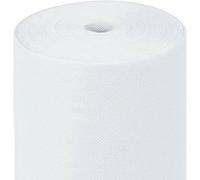 MAXI PRODUCTS - Chemin de table TNT prédécoupé à 30 cm - 0,4 x 48 m - Tissu non tissé Spunbond (TNT) - Jetable avec effet tissu - Résistant aux liquides - Restauration - Imperméable (Blanc)