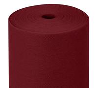 MAXI PRODUCTS - Chemin de table TNT prédécoupé à 30 cm - 0,4 x 48 m - Tissu non tissé Spunbond (TNT) - Jetable avec effet tissu - Résistant aux liquides - Restauration - Imperméable (Bordeaux)