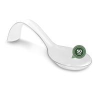 MAXI PRODUCTS - Cuillères de restauration - Cuillères de restauration en plastique recyclable - Spécial restauration, événements, couvercles, dégustation, Food Trucks - CATERING (Arc transparent, 50