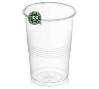 Maxi Products - Lot de 100 gobelets en plastique réutilisables - 1000 cc - Verres recyclables - Haute résistance - Verres incassables - Célébrations - Gobelets rafraîchissants - Smoothies - Verres à