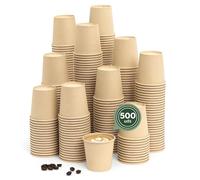 MAXI PRODUCTS Lot de 500 gobelets à café jetables en kraft pour boissons chaudes et froides 80 ml