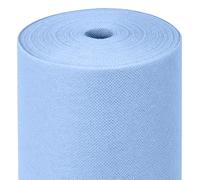 MAXI PRODUCTS Rouleau de nappe TNT pré-découpée à 40 cm - 1,2 x 48 m - Bleu pastel - Tissu non tissé Spunbond (TNT) - Résistant aux liquides - Traiteur - Imperméable