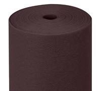 MAXI PRODUCTS Rouleau de nappe TNT pré-découpée à 40 cm - 1,2 x 48 m - Marron - Tissu non tissé Spunbond (TNT) - Jetable avec effet tissu - Résistant aux liquides - Traiteur - Imperméable