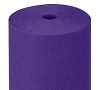 MAXI PRODUCTS Rouleau de nappe TNT pré-découpée à 40 cm - 1,2 x 48 m - Violet - Tissu non tissé Spunbond (TNT) - Jetable avec effet tissu - Résistant aux liquides - Traiteur - Imperméable