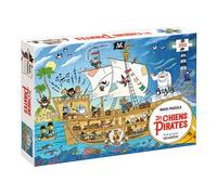 Maxi puzzle Les Chiens Pirates (200 pièces) - - Clémentine Mélois - Ecole Des Loisirs - Jeux livres objets