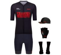 Maxi-Set (5 pièces) Santini Paris-Roubaix 2026 noir