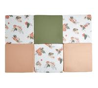 Tinéo - Maxi tapis d'éveil imprimé jungle Amazonie - Tapis de jeux bébé et tapis de motricité bébé en mousse déhoussable et pliable - Multifonction 5 en 1 - Grande surface de jeu - Dès la naissance