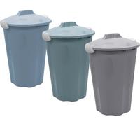 Maxi-tonneau universel en plastique - 40 litres - tonneau universel avec couvercle couleurs assorties