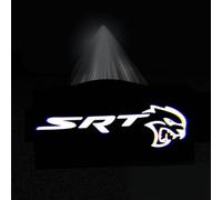 MAXIAOMA 2 Pièces Éclairages de Bienvenue pour Porte de Voiture pour Dodge Challenger, Lampe de Projection Personnalisée Accessoires de Décoration de Voiture,B