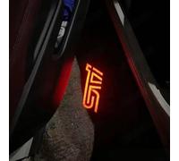 MAXIAOMA 2 Pièces Éclairages de Bienvenue pour Porte de Voiture pour Subaru BRZ STI 2012-2020, Lampe de Projection Personnalisée Accessoires de Décoration de Voiture,Red