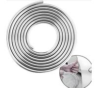 MAXIAOMA Bande de Protection en Forme de U pour Voiture pour Smart ForTwo I (1998-2007), Garde-Bord de portière de Voiture, Car Edge Trim Seal,Silver-15M