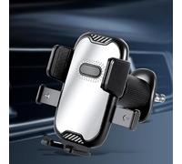 MAXIAOMA Support Téléphone Voiture pour VW Caddy 2K IV III 2003-2019, Rotation 360° Portable Porte Telephone Support Grille d'aération Porte Téléphone Voiture Ventilation,Silver