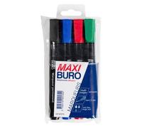 Maxiburo Pochette 4 marqueurs permanents