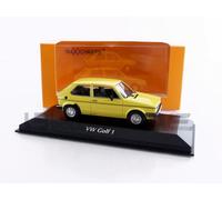 Minichamps 940055160 Volks Golf 1 Yellow 1980 - Échelle 1/43 - modèle de Voiture