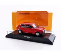 Minichamps 940055161 Volks Golf 1 Red 1980 - Échelle 1/43 - modèle de Voiture