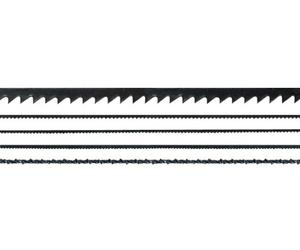 Maxicraft 90938 Jeu de 5 lames de scie 130 mm pour bois et plastiques, Argent