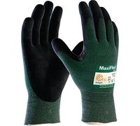 MaxiFlex Cut 34-8743 Lot de 12 paires de gants de protection anti-coupures Vert/noir Taille 11