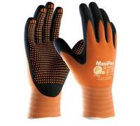 MaxiFlex Endurance 42-848 Gants de travail en mousse nitrile avec revêtement micro-points Orange Taille L