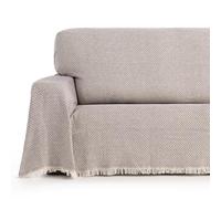 Maxifundas Couvre-lit Multifonction au Toucher Extra Doux et Confortable pour canapé ou lit Modèle Zen Marron 230 x 260 cm
