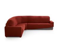 MAXIFUNDAS FUNDAS DE SOFA & CHAISE LONGUE. Housse de canapé d'angle Relive Color Caldera. Housse de Protection Super élastique pour canapé d'angle.