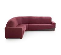 MAXIFUNDAS FUNDAS DE SOFA & CHAISE LONGUE. Housse de canapé d'angle Relive Couleur Fuchsia foncé. Housse de Protection Super élastique pour canapé d'angle, Rinconera