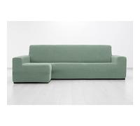 MAXIFUNDAS FUNDAS DE SOFA & CHAISE LONGUE. Housse de canapé d'angle Super élastique avec accoudoir Gauche Long (regardant de Face), Turquoise, Super élastique pour canapé d'angle