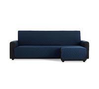 MAXIFUNDAS - Housse de canapé d'angle rembourrée Bras Droit 220 cm - Housse de canapé Extra Doux Bleu - Housse de canapé avec Sangles arrière - Housse de Chaise Longue Protector canapé modèle Maui