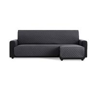 MAXIFUNDAS - Housse de canapé d'angle rembourrée Bras Droit 220 cm - Housse de canapé Extra Souple Gris - Housse de canapé avec Sangles arrière - Housse de Chaise Longue Protector canapé modèle Maui