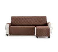 MAXIFUNDAS - Housse de canapé d'angle rembourrée bras droit 220 cm - Housse de canapé extra souple Marron - Housse de canapé avec sangles arrière - Housse de chaise longue Protector canapé modèle MAUI