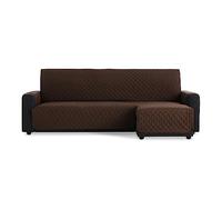 MAXIFUNDAS - Housse de canapé d'angle rembourrée bras droit 220 cm - Housse de canapé extra souple Marron - Housse de canapé avec sangles arrière - Housse de chaise longue Protector canapé modèle MAUI