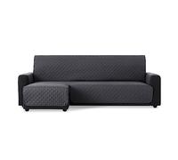 MAXIFUNDAS | Housse de canapé d'angle rembourrée Bras Gauche 280 cm - Housse de canapé Extra Souple Gris - Housse de canapé avec Sangles arrière - Housse de Chaise Longue de Protection de canapé