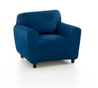 MAXIFUNDAS | Housse de canapé élastique 1 Place - Housse de canapé antidérapante Couleur Bleue - Housse de canapé Tissu Jacquard Extra Doux - Housse de canapé modèle Strada avec 2 mousses Fixation à