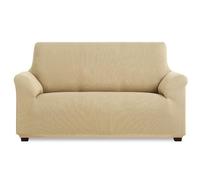 MAXIFUNDAS | Housse de canapé élastique 2 Places Beige - Housse de canapé Extra Douce, antidérapante et élastique - Housse de canapé élastique Modèle Inca