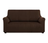 MAXIFUNDAS Housse de canapé élastique 2 Places Marron - Housse de canapé Extra Douce, antidérapante et élastique - Housse de canapé élastique Modèle Inca