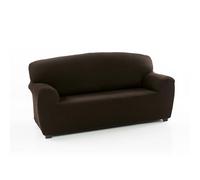 MAXIFUNDAS Housse de canapé élastique 4 Places - Housse de canapé antidérapante Marron - Housse de canapé Tissu Jacquard Extra Doux - Housse de canapé modèle Strada avec 2 mousses Fixation à Votre