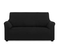 MAXIFUNDAS Housse de canapé élastique 4 Places Noir - Housse de canapé Extra Douce, antidérapante et élastique - Housse de canapé élastique Modèle Inca