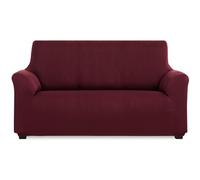 MAXIFUNDAS Housse de canapé élastique 4 Places Rouge - Housse de canapé Extra Douce, antidérapante et élastique - Housse de canapé élastique Modèle Inca