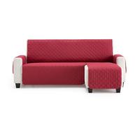 MAXIFUNDAS Housse de canapé Longue rembourrée Bras Droit 200 cm - Housse de canapé Extra Doux Rouge - Housse de canapé avec Sangles arrière - Housse de Chaise Longue Protector canapé modèle Maui