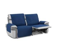 MAXIFUNDAS-Housse de canapé rembourrée Relax 3 Places Slam, Bleu Sauvasofá répulsif Liquide et avec Envers antidérapant.