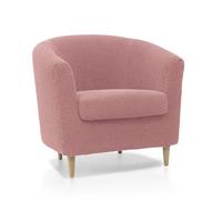 MAXIFUNDAS | Housse Extensible pour Fauteuil Cabriolet IKEA TULLSTA | Modèle Relive en Tissu Doux et élastique | Couleur Rose Pastel | Protection complète et Design élégant | Fabriquée en Espagne