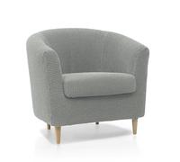MAXIFUNDAS | Housse Extensible pour Fauteuil Cabriolet TULLSTA | Modèle Relive en Tissu Doux et élastique | Couleur Perle | Protection complète et Design élégant | Fabriquée en Espagne